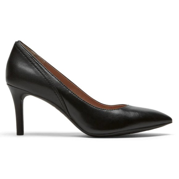 Rockport Shoes - Rockport Leather Total Motion Pump 3" Heel - Black - 8.5